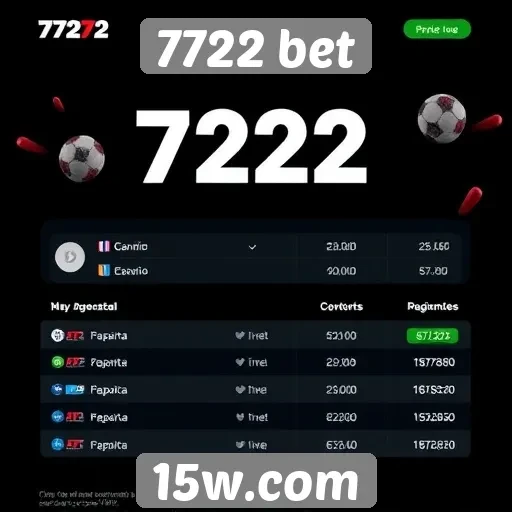 Opções de pagamento disponíveis em 7722 bet